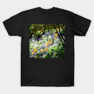 Footprints in a Bluebell Wood T-Shirt